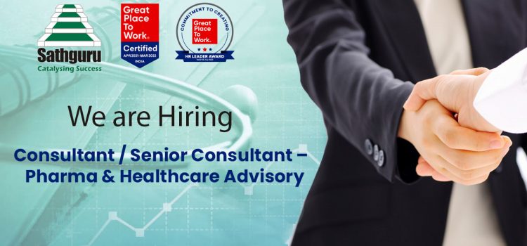 Consultant / Senior Consultant –  Pharma & Healthcare Advisory