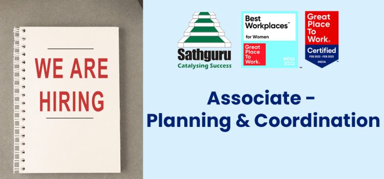 Associate – Planning & Coordination