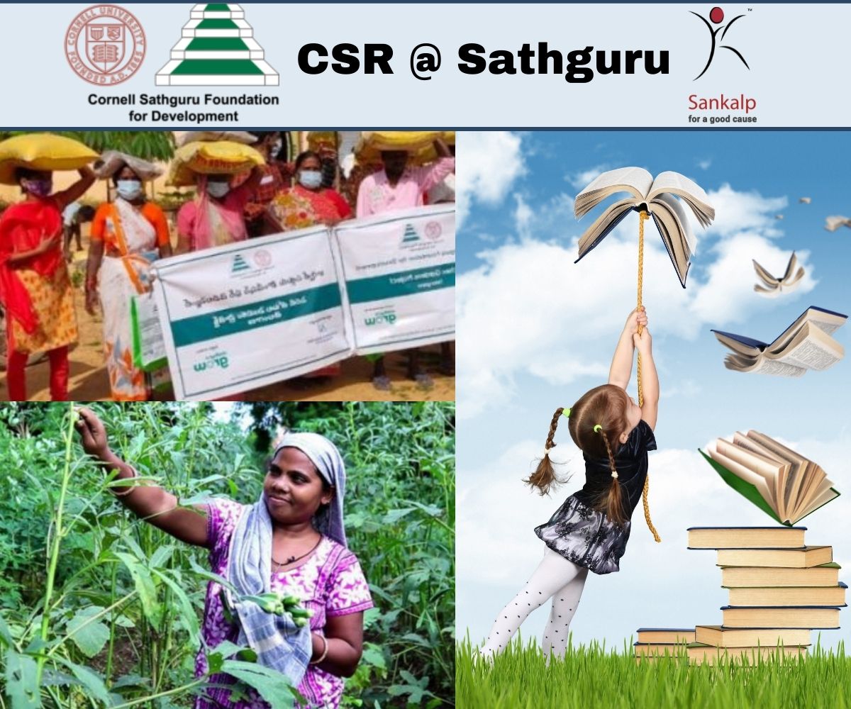 Job opening for Project Officer– Corporate Social Responsibility (CSR) @ Sathguru Management Consultants, Cornell Sathguru Foundation for Development (CSFD) and Sankalp, Hyderabad, Telangana, a Great Place to Work. Girl child education, rural development, food security, youth training, kitchen garden.