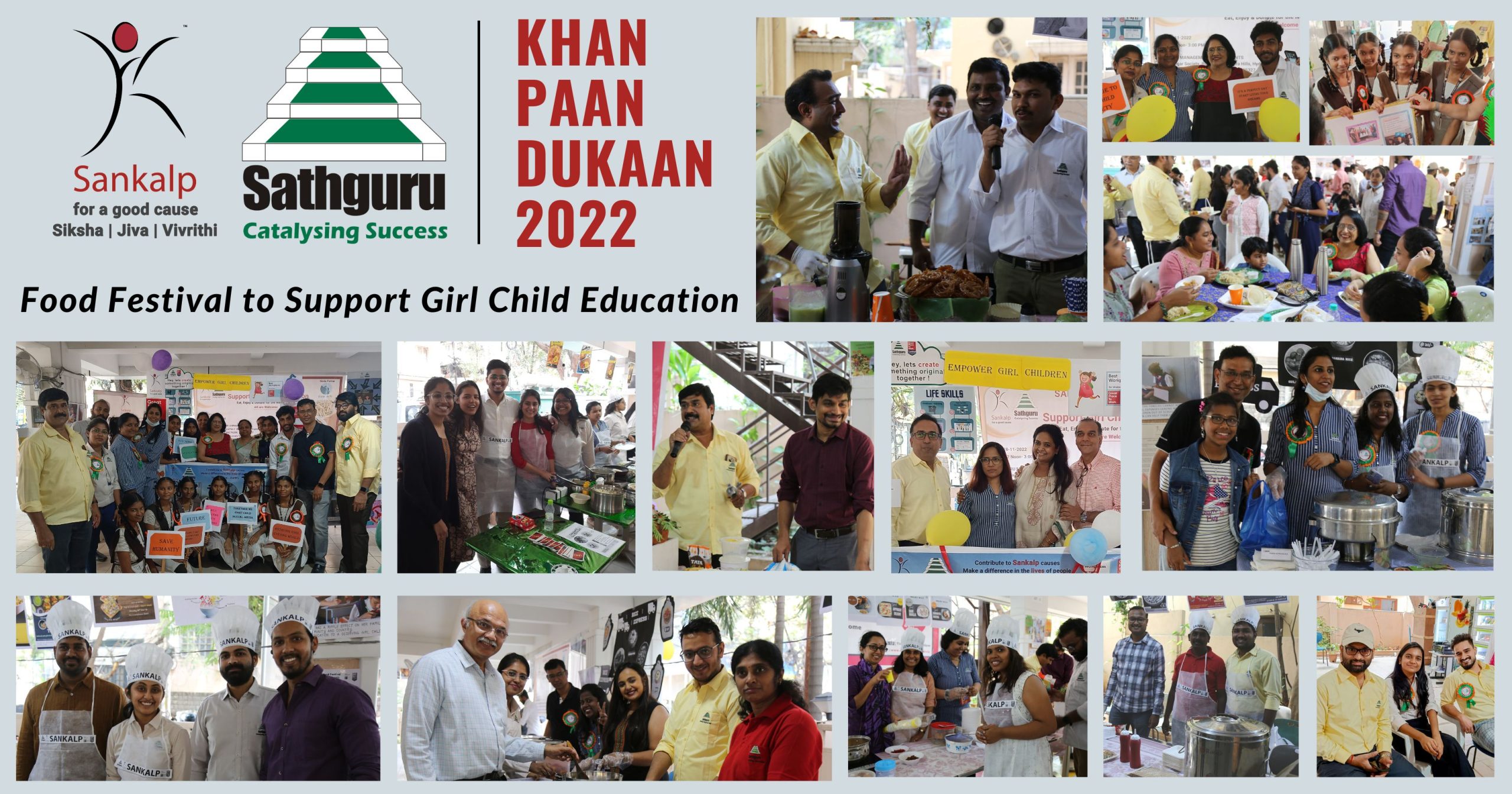 Sankalp Siksha - Khan Paan Dukaan 2022 Food festival to support girl child education